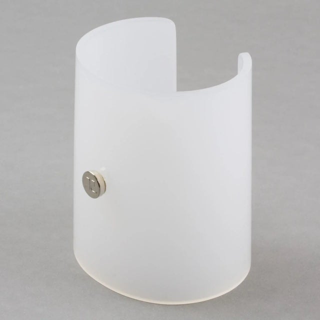 Courreges Paris Oversized White Resin Lucite Cuff Bracelet For Sale - Image 11 of 11
