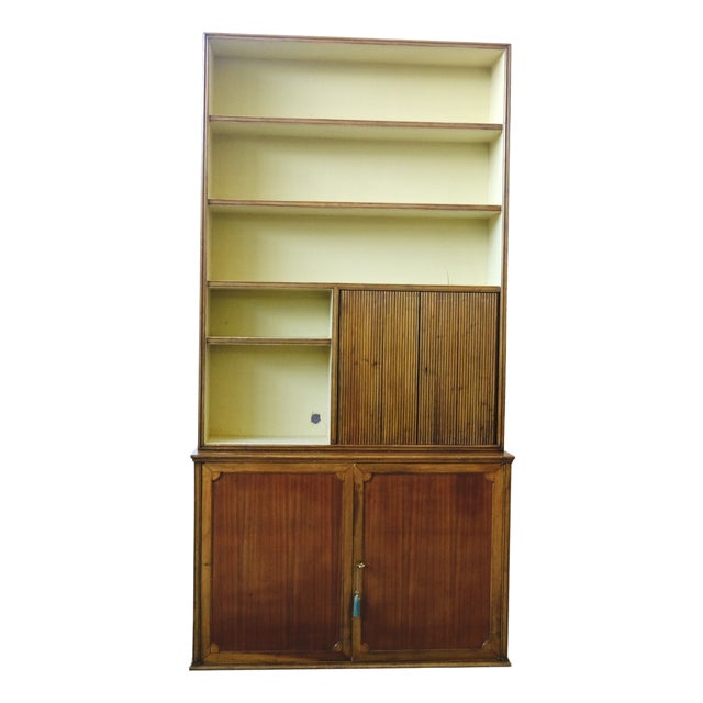 Italian Wooden Bookcase, 1960s For Sale