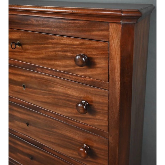 Brown Late 19th Century Mahogany Chest of Drawers For Sale - Image 8 of 18