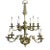 French 1940's Bronze Chandelier With Twelve Arms For Sale