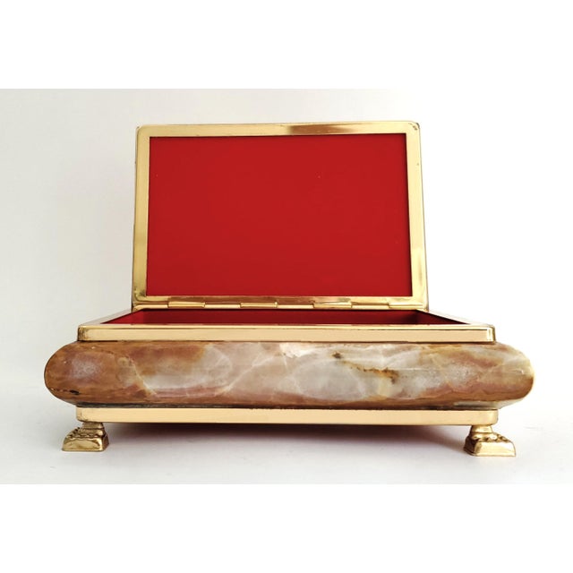 1960s Box Jewelry Onyx Marble For Sale - Image 5 of 12