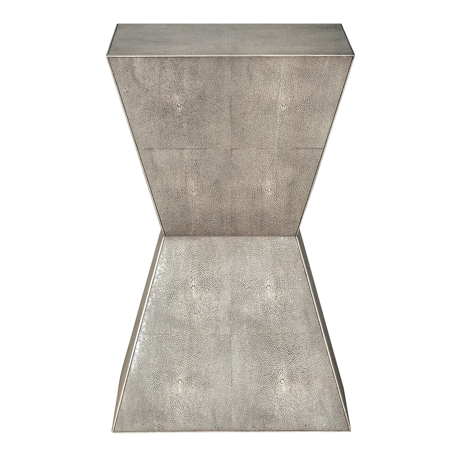 Nedrow Spot Table in Fog Shagreen Chairish