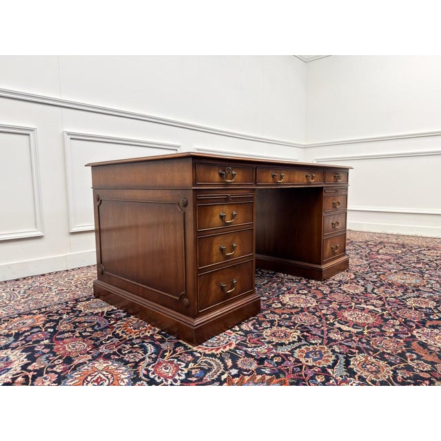English Desk with Black Inlay For Sale - Image 5 of 18
