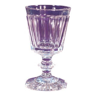 1830s Cup Glass Georgian Rummer Wine Bucket Bowl Anglo-Irish Hand-Blown Cut Fluting For Sale