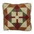 Vintage Patchwork Cushion with Diamond Pattern in Faux Leather, 1960s For Sale - Image 15 of 15