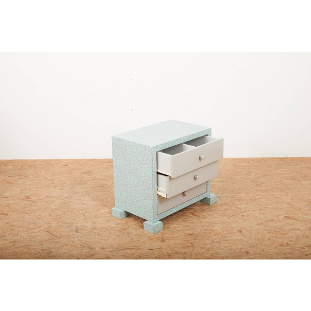 Plastic Cabinet in Chipboard Coated with Synthetic Resin and Lockable Drawers in Grey Fronts, 1980s For Sale - Image 7 of 13