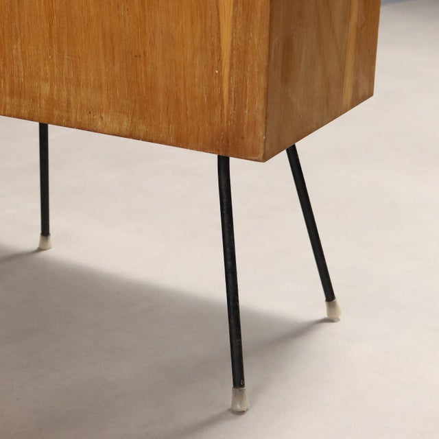 Vintage Corner Cabinet in Oak attributed to Marco Zanuso, Italy, 1950s For Sale - Image 6 of 11