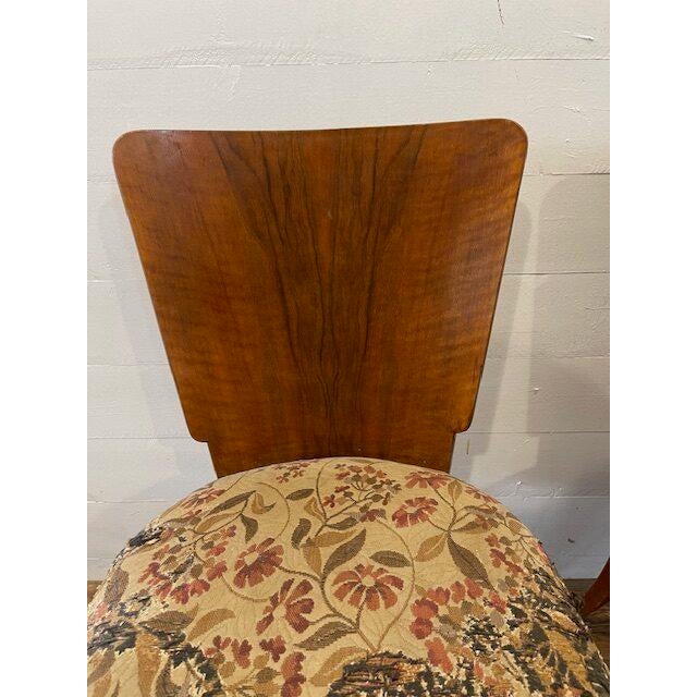 Vintage H-214 Chairs by Halabala, 1930, Set of 4 For Sale - Image 3 of 11