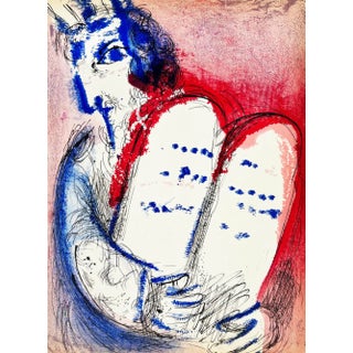Marc Chagall, Moses III, 1956, Lithograph For Sale