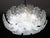 1980s Verona, Luxury Italian Murano Glass Ceiling Light or Flush Mount For Sale - Image 10 of 12