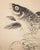 "Carp Leaping", Early Showa Era Japanese Monochrome Scroll Painting For Sale In Dallas - Image 6 of 15