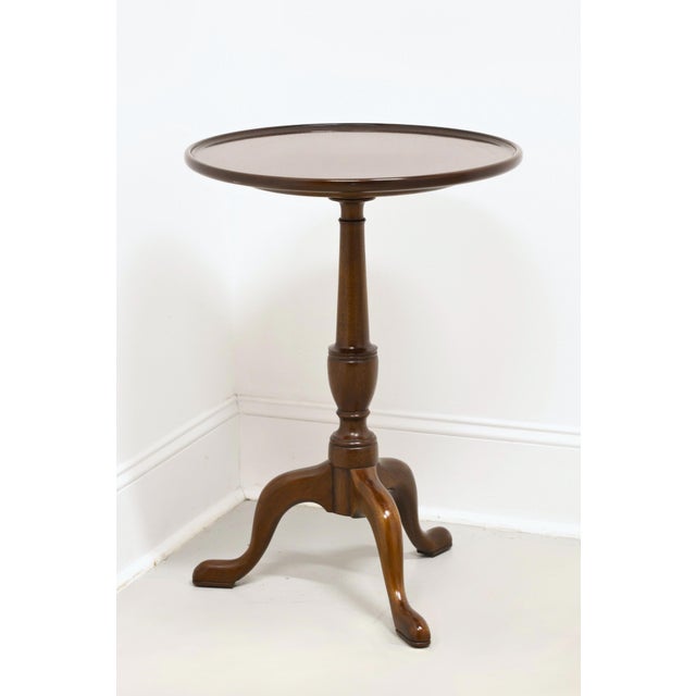 Henkel Harris 5607 29 Solid Mahogany Candle Stand For Sale - Image 9 of 9