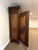 Traditional Monumental Carved Wood Home Bar Armoire With Mirrored Interior, Wine Storage & Mini Fridge For Sale - Image 3 of 14