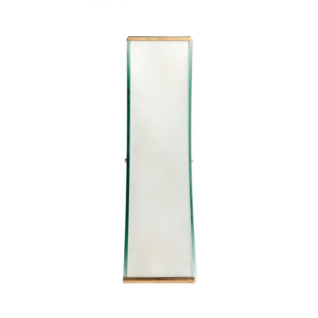 Model 2135 Wall Lamps in Satin Glass and Brass by Max Ingrand for Fontana Arte, 1960s, Set of 2, in Very Good conditions....