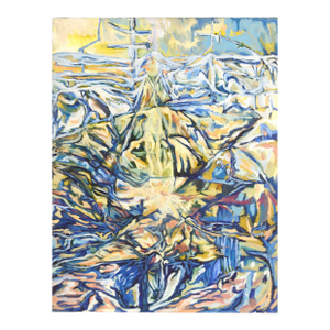 "Visions of the Metropolis" Visionary Landscape and Hills Original Oil on Canvas by Travis Flack