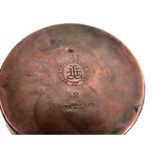 Copper Art Nouveau English Jug in Copper from Henry Loveridge & Co. For Sale - Image 8 of 9