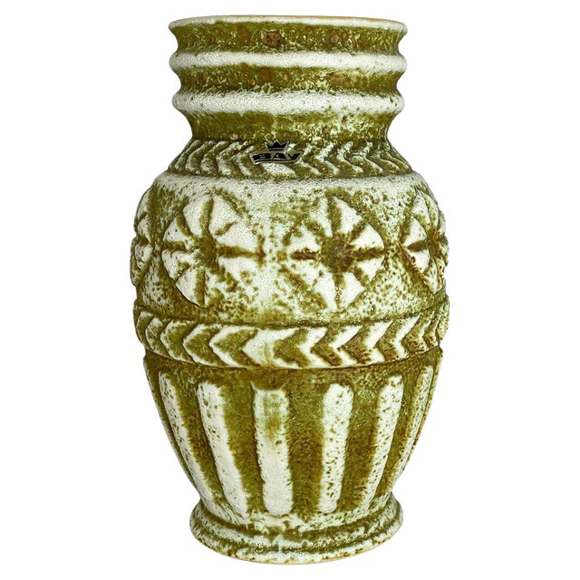Fat Lava Pottery Vase by Bay Ceramics, Germany, 1970s For Sale