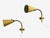 1950s 1950s Ajh, Adjustable Wall Sconces, Lacquered Metal, Brass, Sweden - a Pair For Sale - Image 5 of 10