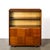Art Deco Walnut Cabinet With Lucite Pulls & Glass Front by Gilbert Rohde For Sale In New York - Image 6 of 17
