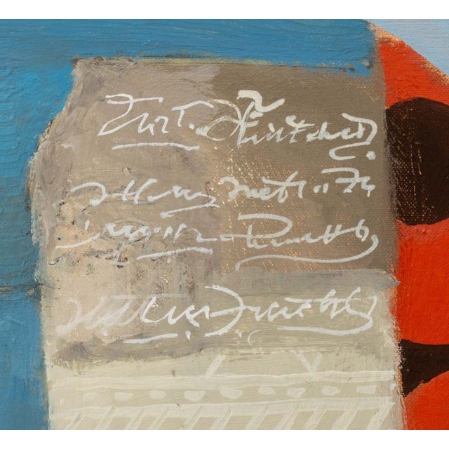 Max Papart "Blue No. 2" Oil on Canvas For Sale In New York - Image 6 of 9