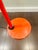Mid-Century Modern 1970s Mid Century Modern and Industrial Gooseneck Red Floor Lamp, Attributed to Alsy For Sale - Image 3 of 6