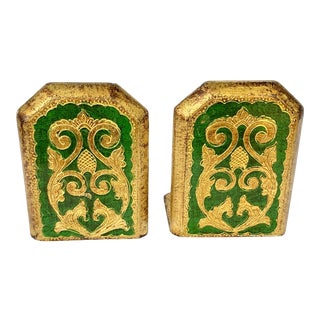 Vintage Florentine Bookends For Sale