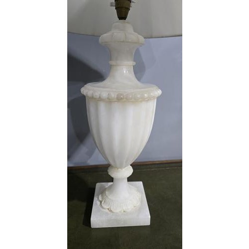 Large Alabaster Table Lamp For Sale - Image 3 of 8