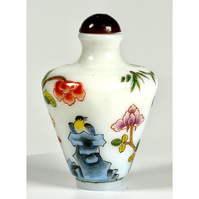 This beautiful Peking Glass Snuff Bottle has been Authenticated by Artemis Fine Arts and was part of private collection...