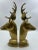 Mid 20th Century Hollywood Regency Style Brass Stag Bust Bookends - a Pair For Sale - Image 4 of 13