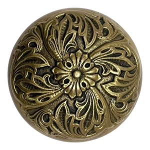 1920s Antique American Romanesque Brass Door Knob