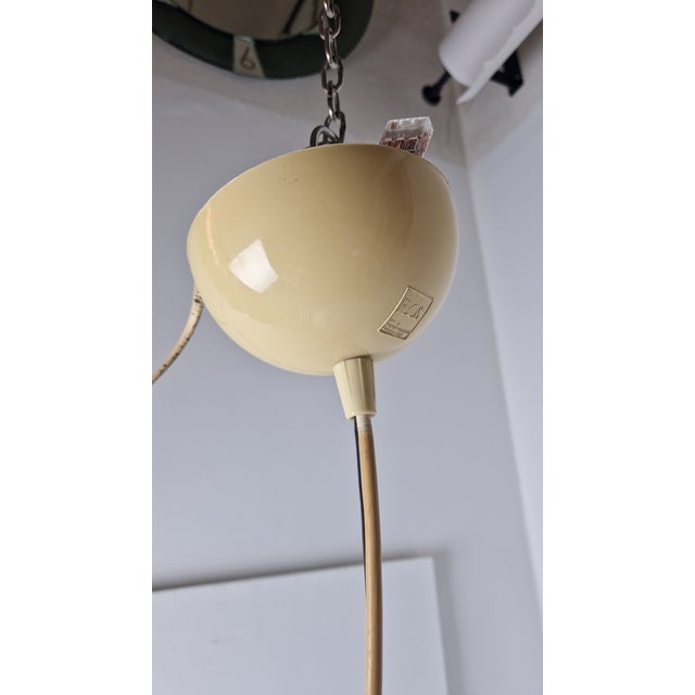 Black and White Opal Glass Chandelier by Achille and Pier Giacomo Castiglioni for Flos, 1960s For Sale - Image 9 of 17