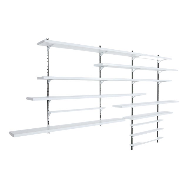 Mid-Century Modern Italian Modular Wall Shelving System, 1960s For Sale