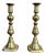 Antique Victorian Brass Candlesticks, 1890, Set of 2 For Sale