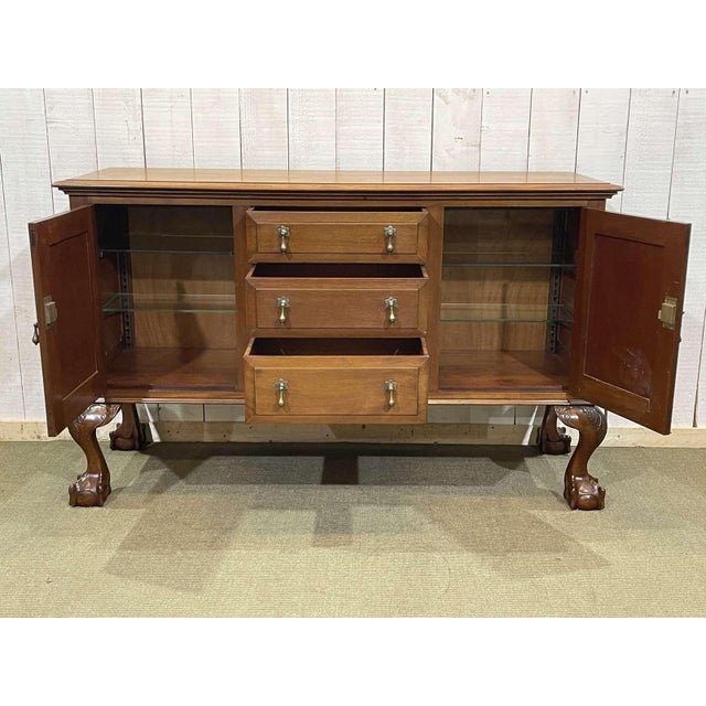 Early 20th Century English Mahogany Sideboard For Sale - Image 14 of 18