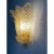 2020s Set of Four Venetian Gold Graniglia “Leaf” Murano Glass Wall Sconces For Sale - Image 5 of 9