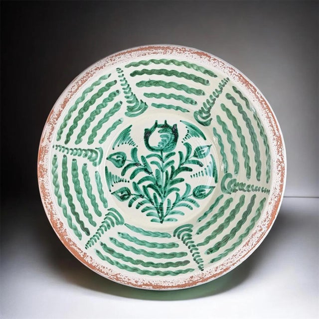 Large Spanish Fajalauza Ceramic Lebrillo Bowl For Sale - Image 9 of 9