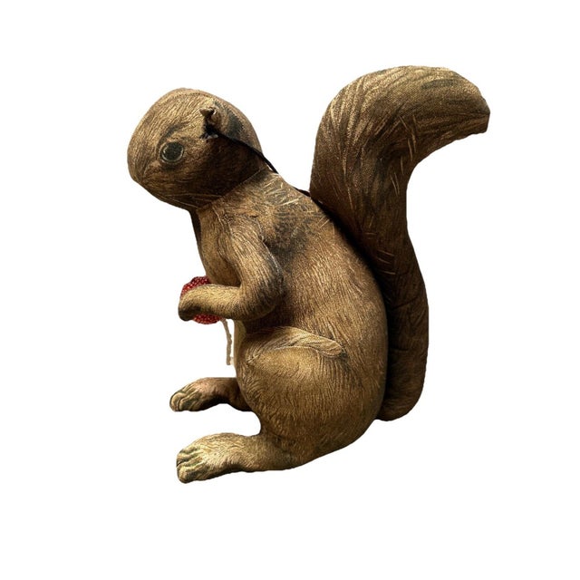 Art Deco John Derian Target Squirrel Pillow NWT 2025 Beaded Animal Woodland Home Decorate For Sale - Image 3 of 7