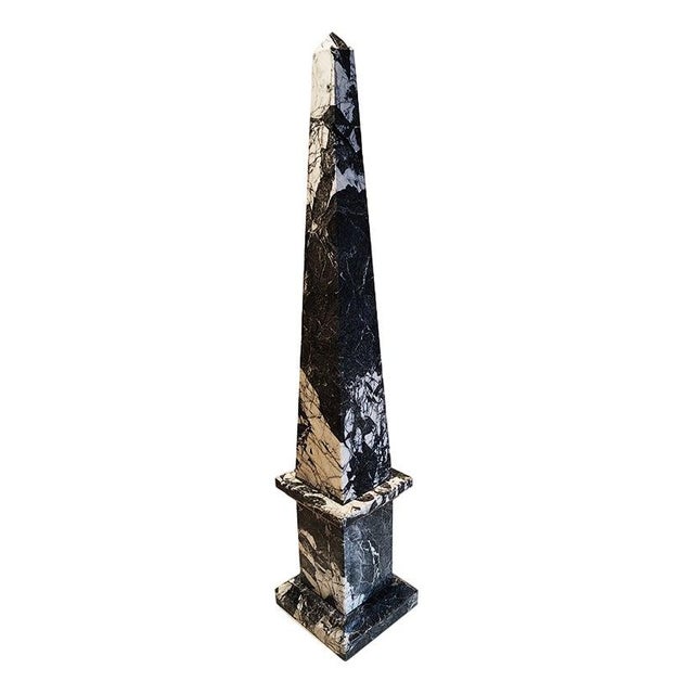 Large Obelisk in Black Marble of Aquitaine, Italy, 1960s For Sale - Image 10 of 10