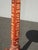Wood Tall Side Table Plant Stand Hand Painted Burnt Orange With Gecos For Sale - Image 7 of 12
