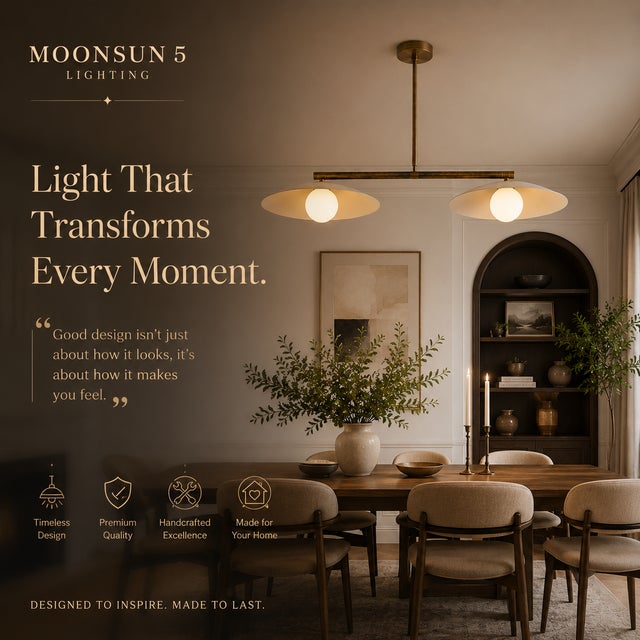 Double Dome Linear Chandelier, Antique Brass Dining Room Light, Mid Century Kitchen Island Pendant, Modern Boho Ceiling Fixture, G9 Light For Sale - Image 9 of 12