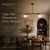 Double Dome Linear Chandelier, Antique Brass Dining Room Light, Mid Century Kitchen Island Pendant, Modern Boho Ceiling Fixture, G9 Light For Sale - Image 9 of 12