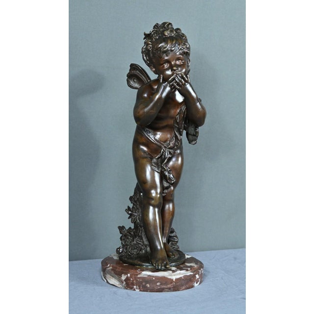 Bronze Love Sending Kisses in Bronze by A. Moreau, 1890s For Sale - Image 17 of 17