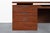 Mid-Century Modern Walnut Executive Desk Styled After Florence Knoll, 1960s For Sale - Image 11 of 14