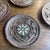 1970s Collection of Hand Carved Wooden Coasters With Holder - 6 pcs For Sale In Atlanta - Image 6 of 12