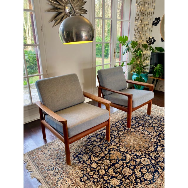 Danish Teak Lounge Chairs from Komfort, 1960s, Set of 2 For Sale - Image 10 of 18