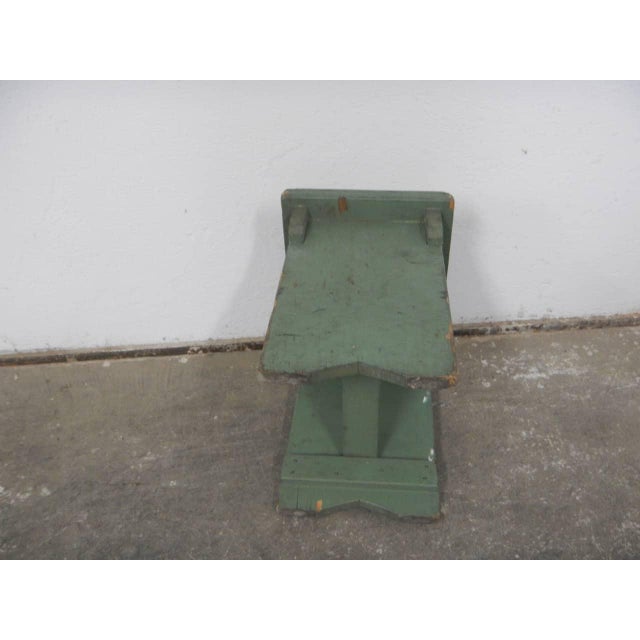 Fir Wood Stool, 1960s For Sale - Image 4 of 8