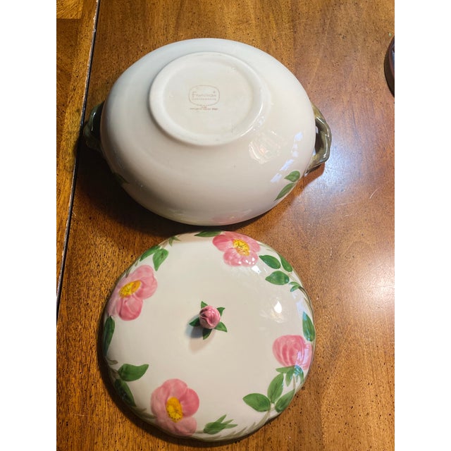 Franciscan Desert Rose 7” Covered Vegetable Casserole Dish Usa For Sale - Image 11 of 12