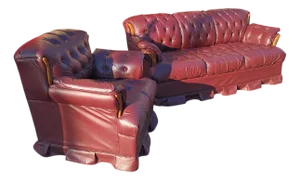 Transform Any Space Into a Haven of Retro Chic With a One-of-a-Kind Find 1970s MCM Living Room Chesterfield Set