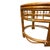 Mid 20th Century Mid 20th Century Pair Oval Rattan & Glass Side Tables Clover Tiki Bamboo Hollywood Regency For Sale - Image 5 of 9