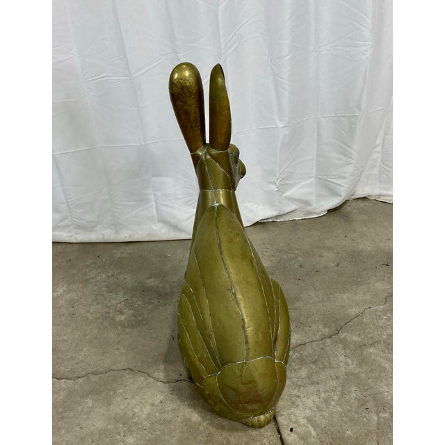 Monumental Sergio Bustamante Brass Welded "Conejo" Rabbit Hare Sculpture For Sale - Image 6 of 8
